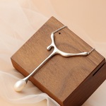 纳福阁银饰批发 手工镶天然檀木手镯925纯银景泰蓝民族风复古手环