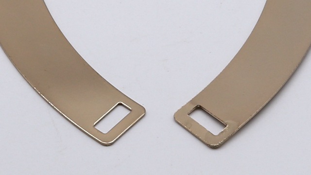 金色月牙形铁片 五金配饰 衣服领口金属亮片 服装辅料饰品配件