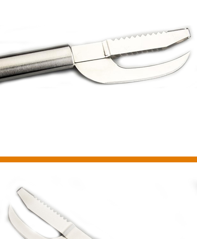 跨境热销 不锈钢圆柄鱼鳞刀鱼鳞刨家用刮鱼鳞器 多功能杀鱼肚刀