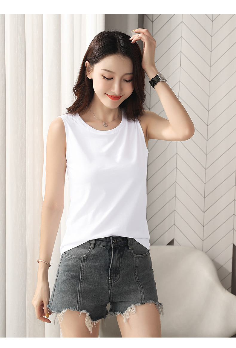 宽松背心女修身百搭韩版螺纹无袖t恤女坎肩外穿秋冬新款吊带背心
