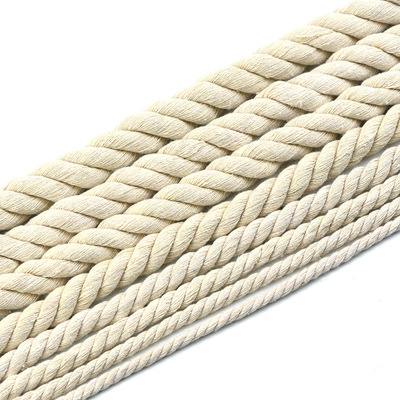 白色麻绳装饰绳子编织货车捆绑绳耐磨手工diy束口棉绳绑绳粗棉线