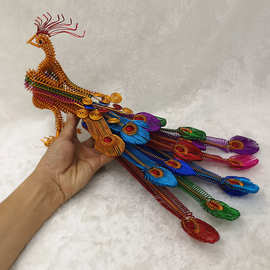 【十五尾凤凰b】铝丝铝线动物模型创意家居摆件金属丝工艺品