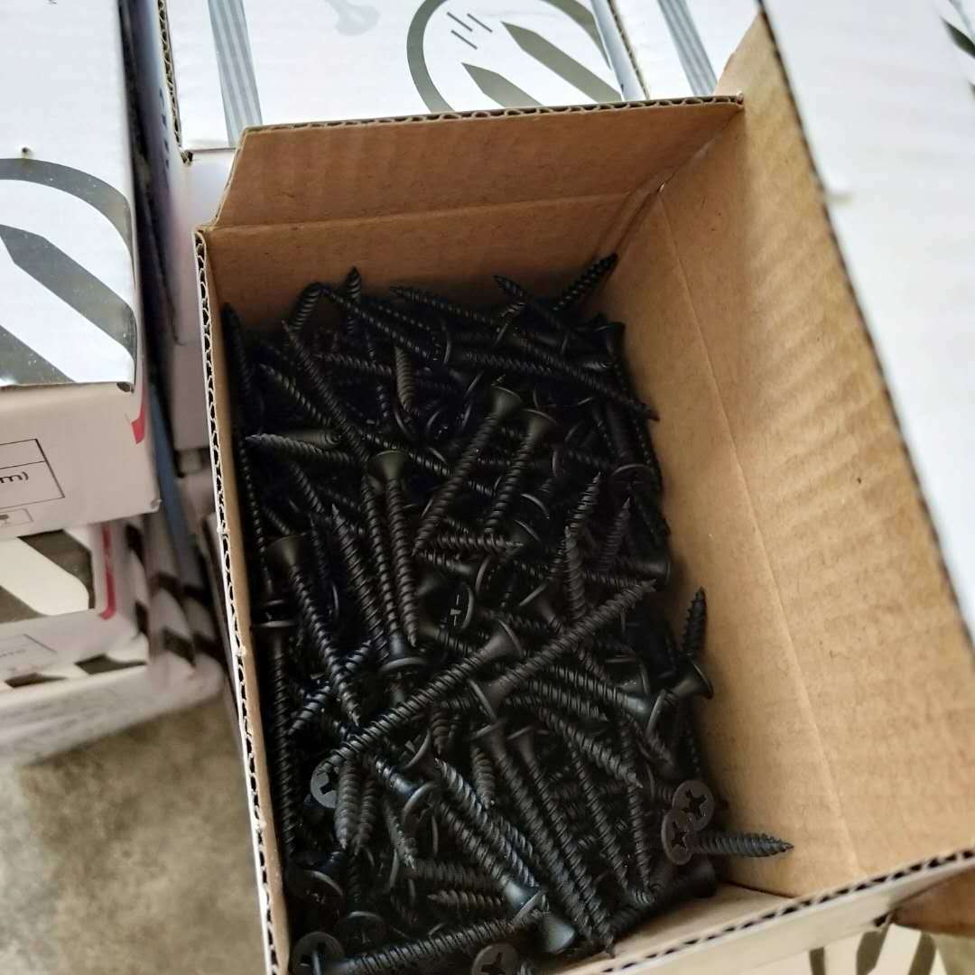 厂家直销 鸿川磷化黑色干壁钉 双线细牙自攻钉 1022a高强度自攻丝