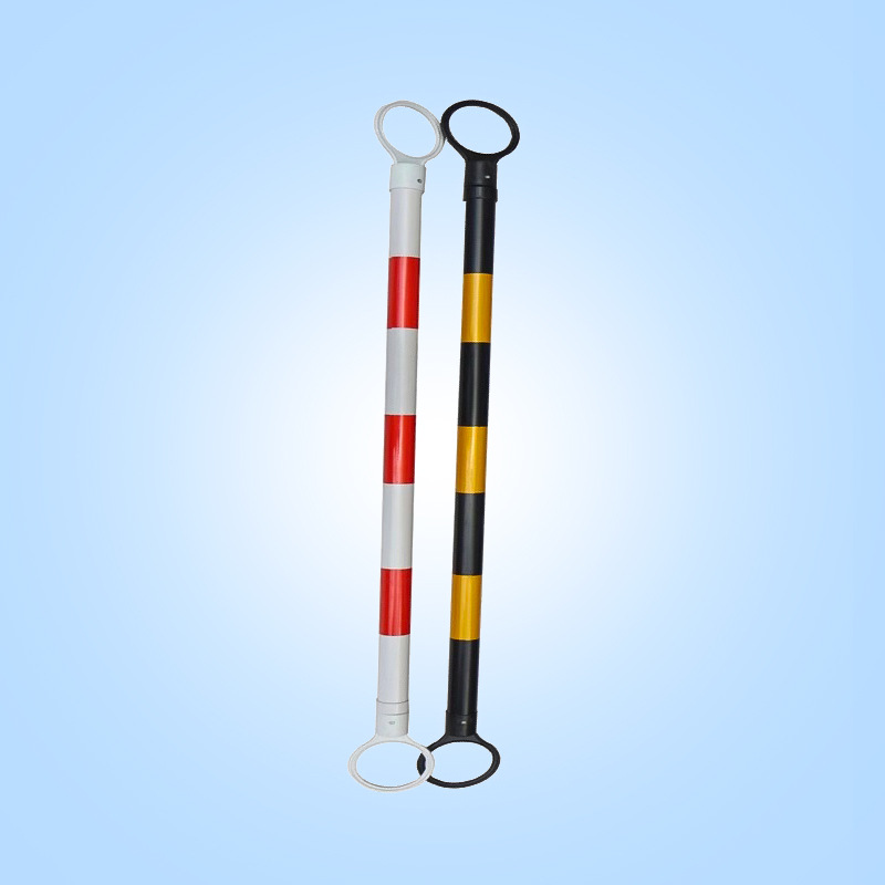 路锥伸缩链接杆pvc警示杆新款红白反光杆固定链接杆