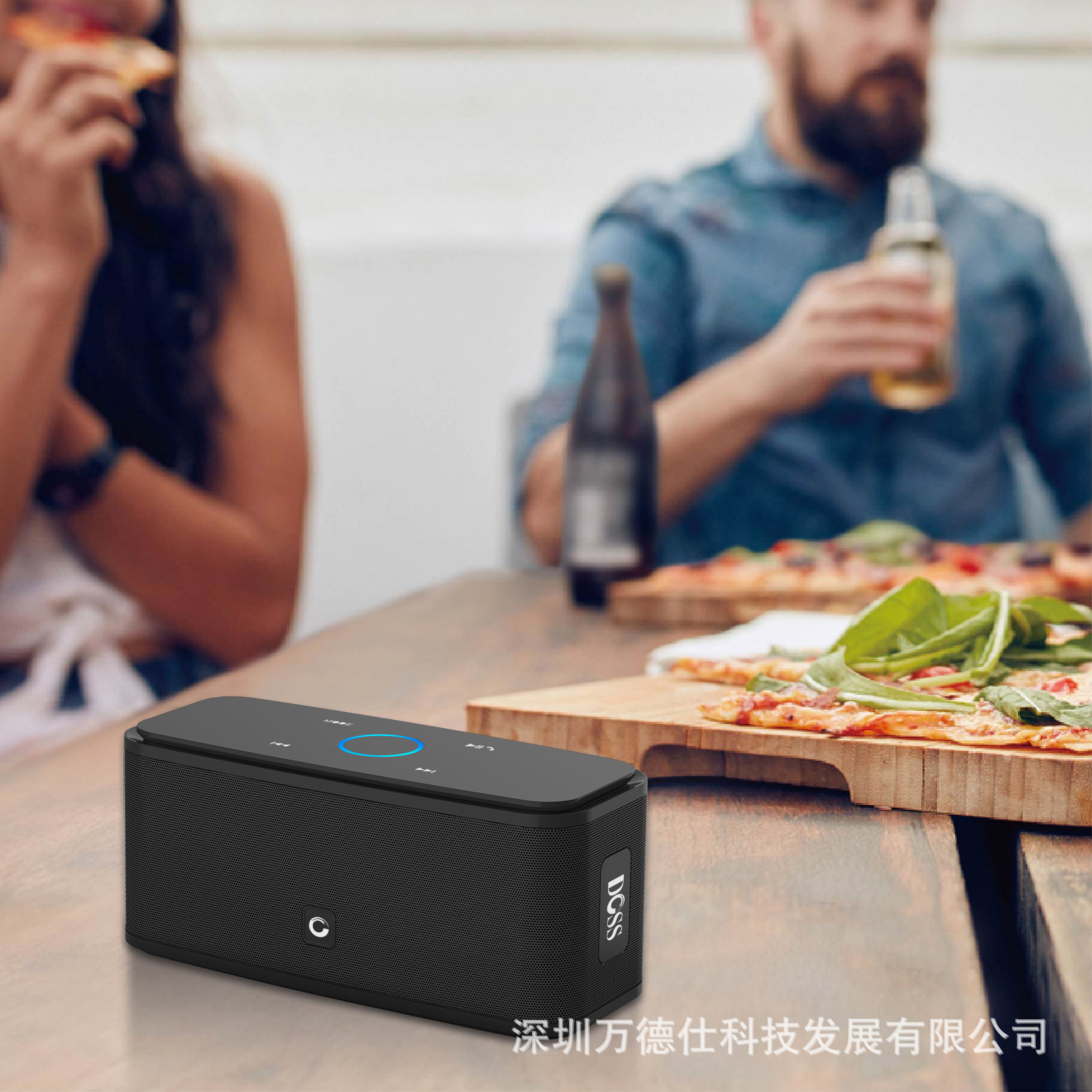 doss soundbox 蓝牙音箱触控按键便携蓝牙音箱立体声插卡音箱