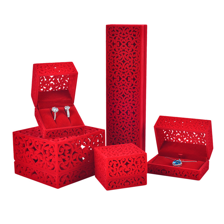 创意植绒佛珠包装盒 绒布首饰婚庆收纳盒 戒指饰品手链礼盒