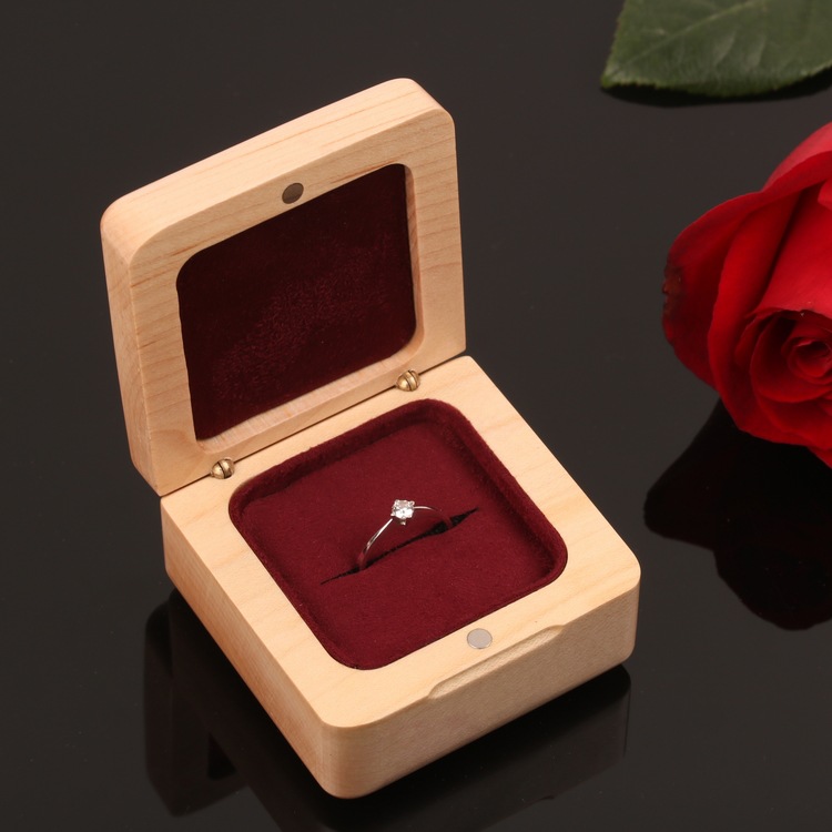 木盒珠宝盒戒指盒黑胡桃木盒高端珠宝盒戒指玉器黄金宝盒求婚戒指