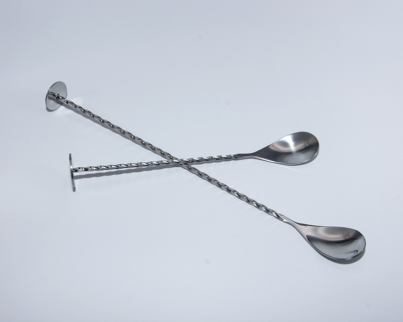 酒吧勺 304不锈钢调酒勺吧匙 鸡尾酒搅拌匙 长柄勺子咖啡勺冷饮勺