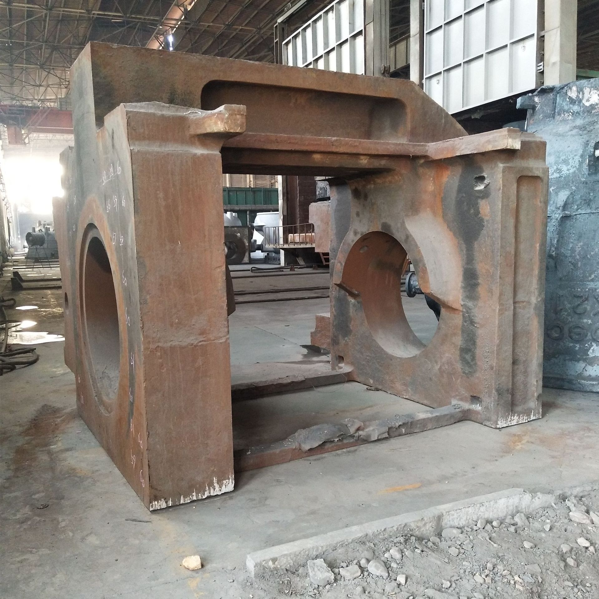 大型液压机压力机铸件上墙板压机墙板铸钢件广东厂家定制加工直销