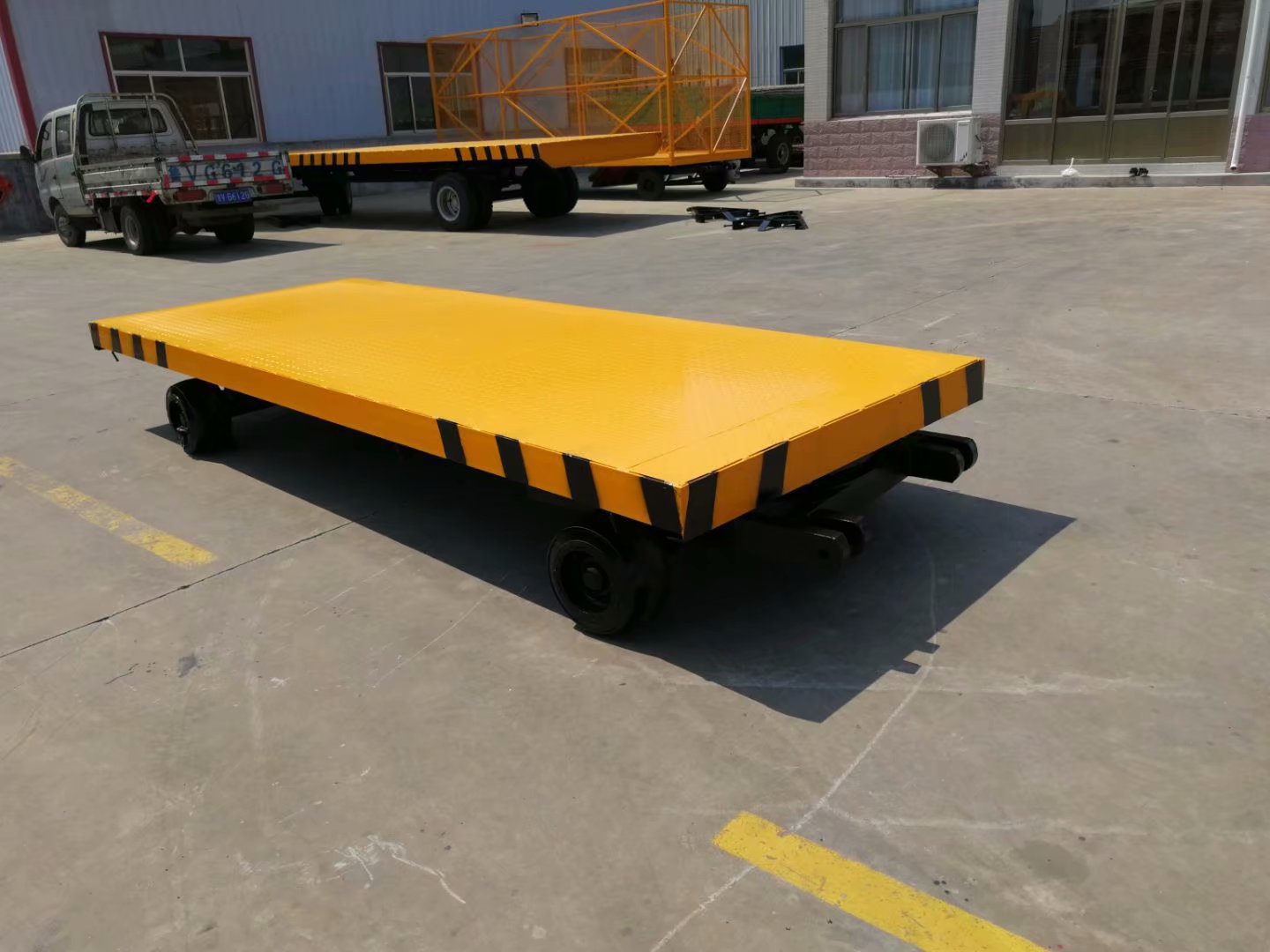 厂家供应 5吨平板运输拖车 全挂平板拖挂车 支持定做