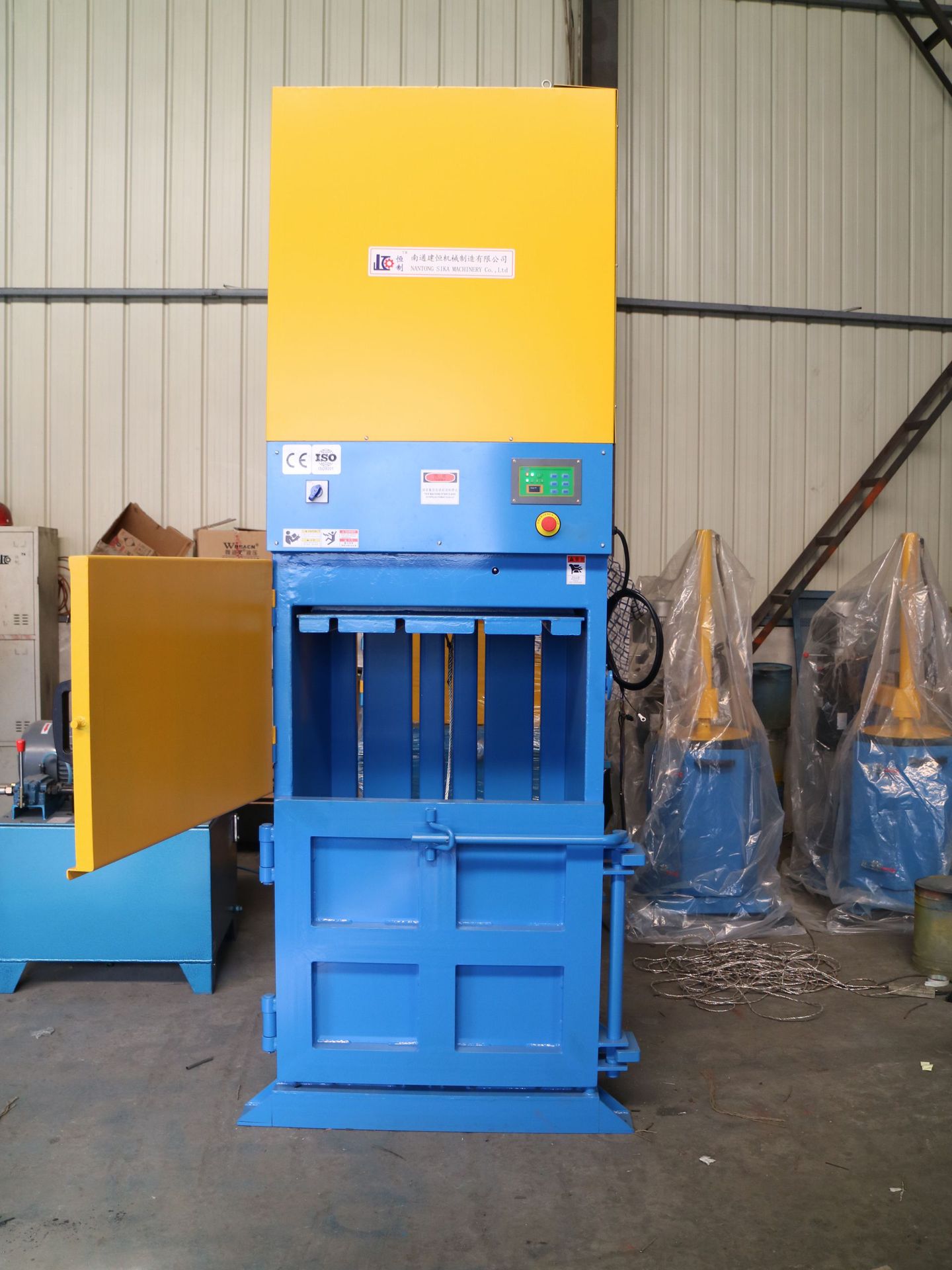 船用打包机 薄膜面板控制 小吨位压缩 钢丝绳翻包 厂家直销