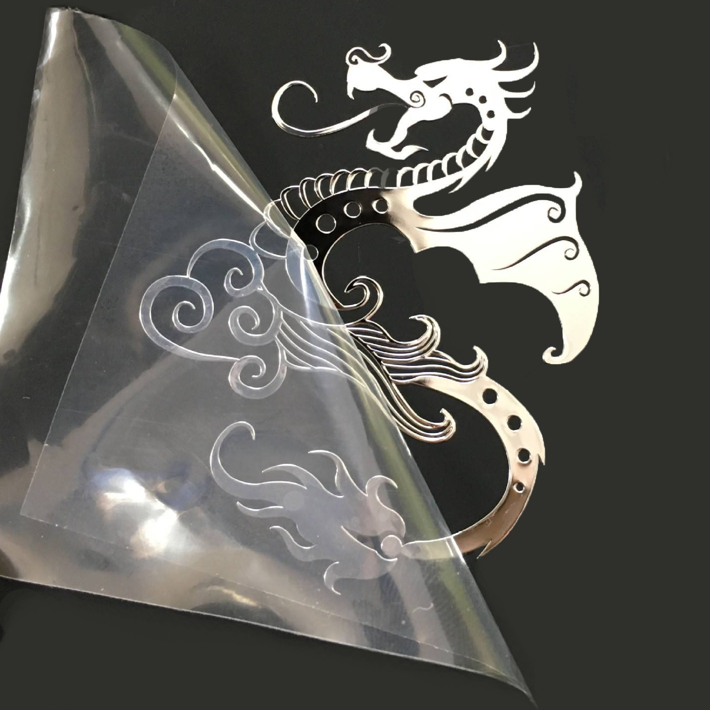 水晶标签金属标牌电镀金属标签手机冷转印uv转移贴纸金属立体商标