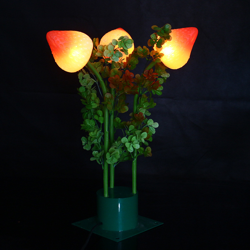 仿真草莓灯led景观灯草坪灯仿真植物灯芦苇灯节庆美陈亮灯化灯具