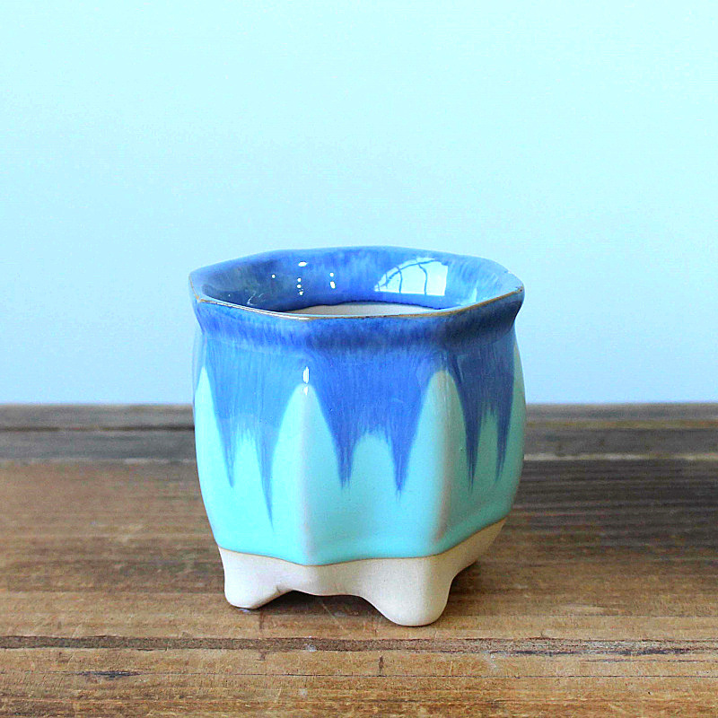 厂家直销陶瓷多肉花盆 园艺绿植 桌面盆栽 多肉花盆拼盆9512