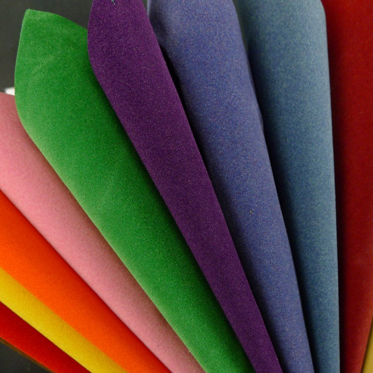 植绒胶底植彩色pvc底植高周波高频电压吹气植绒布料