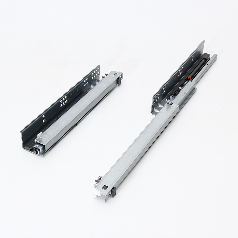 dtc东泰隐藏轨 托底滑轨 底装抽屉滑轨阻尼导轨缓冲【插销带钩】