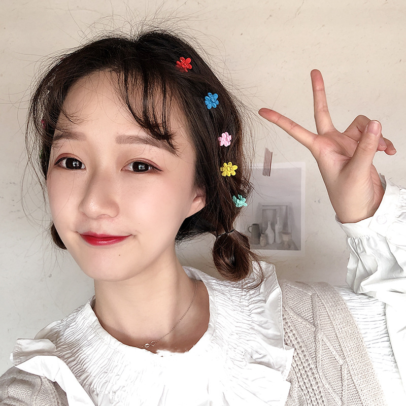 泫雅同款发夹糖果色小花发卡韩国网红抓夹卡子金泫雅风夹子头饰女
