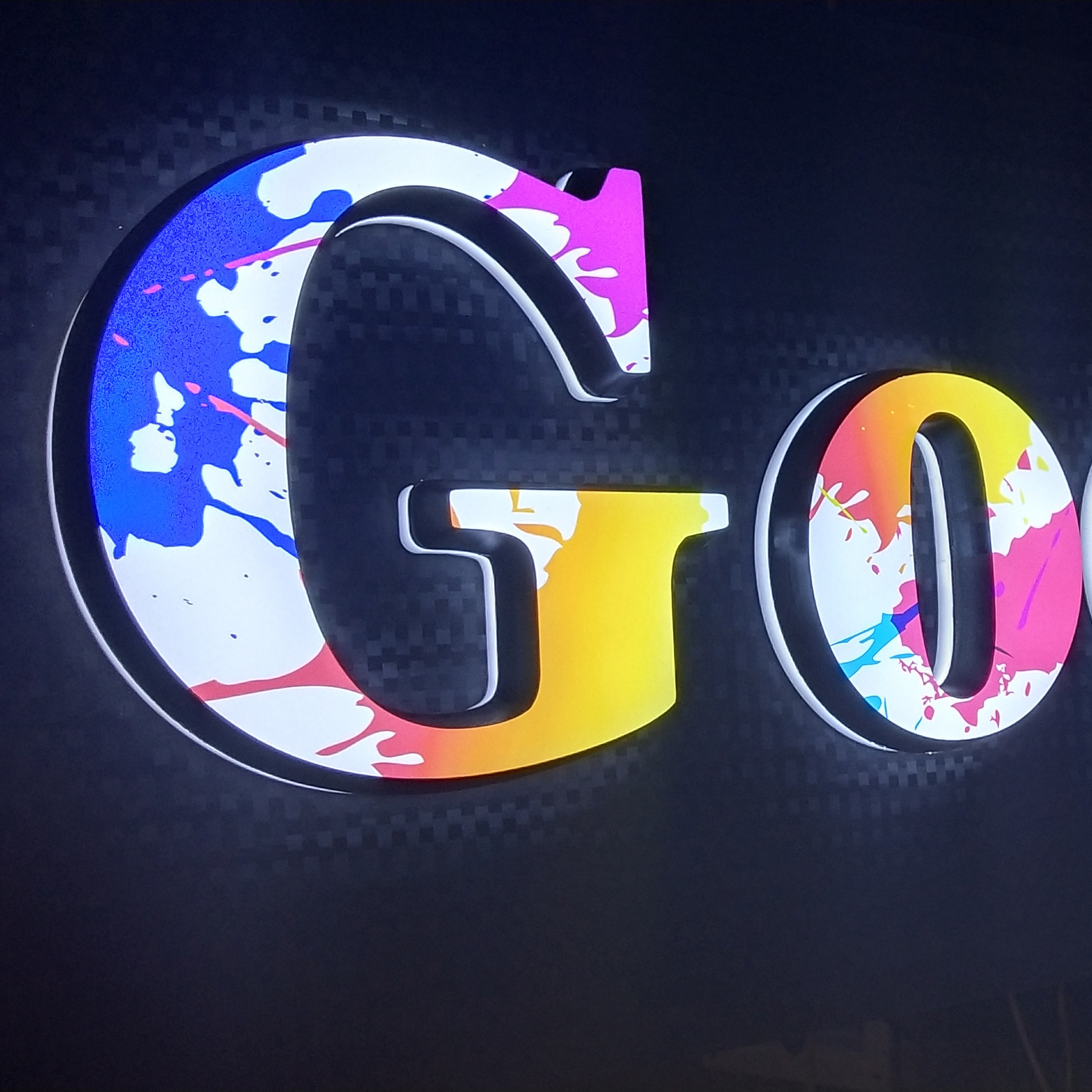 不锈钢迷你发光字logo门头招牌灯箱字pvc字雪弗板冲孔亚克力定制