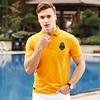 2019 Spring new pattern Europe and America Men's Short sleeved jacket middle age man business affairs leisure time Lapel polo Sweater 2019 Spring new pattern Europe and America Men's Short sleeved jacket middle age man business affairs leisure time Lapel polo Sweater