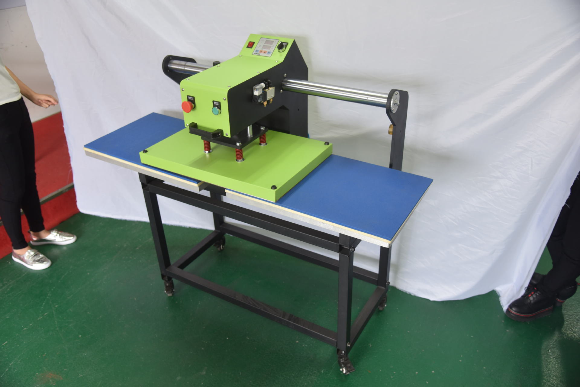 厂家直销上滑气动双工位热转印烫画机烫钻烫珠烫金机器