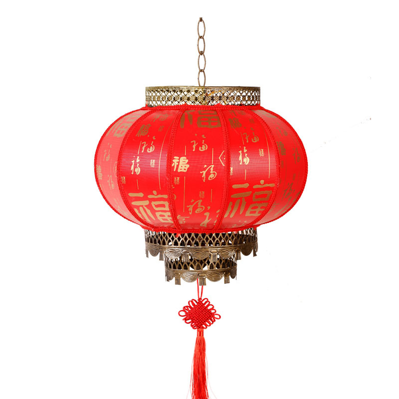 Factory Direct Sales Outdoor Waterproof and Sun Protection Chinese Advertising Red Lantern New Year Antique Chinese New Year Decoration Sheepskin Lantern