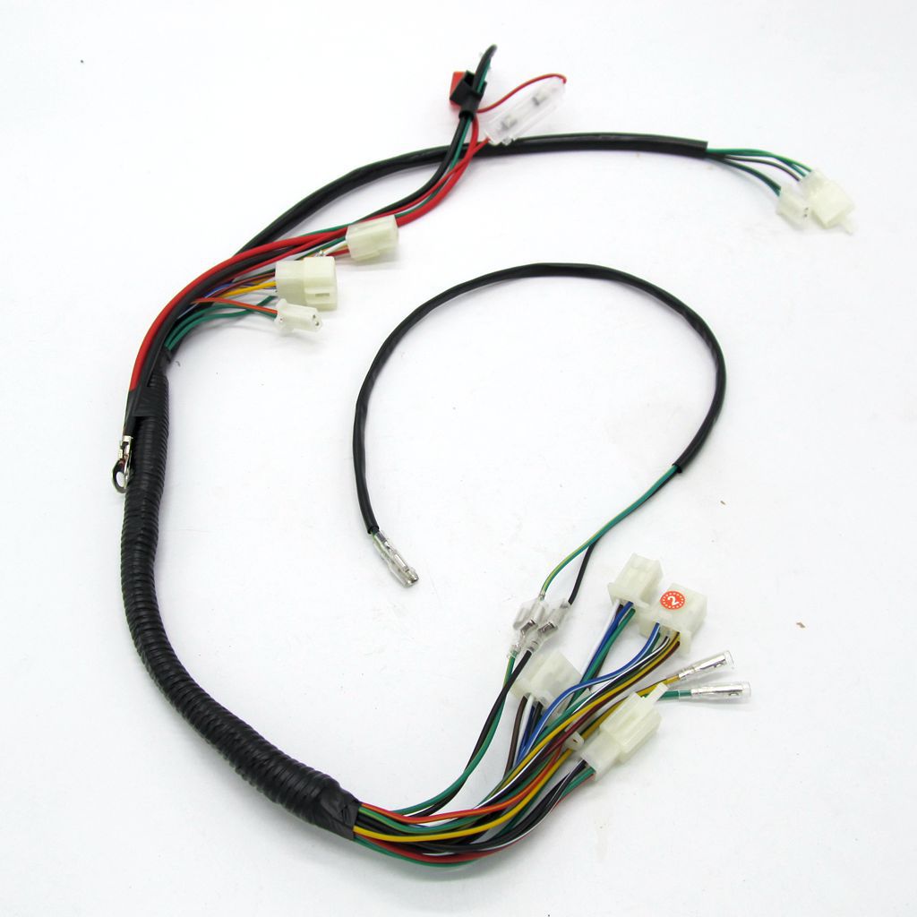 越野摩托车110-125cc小恐龙总线atv沙滩车全车线路总线束