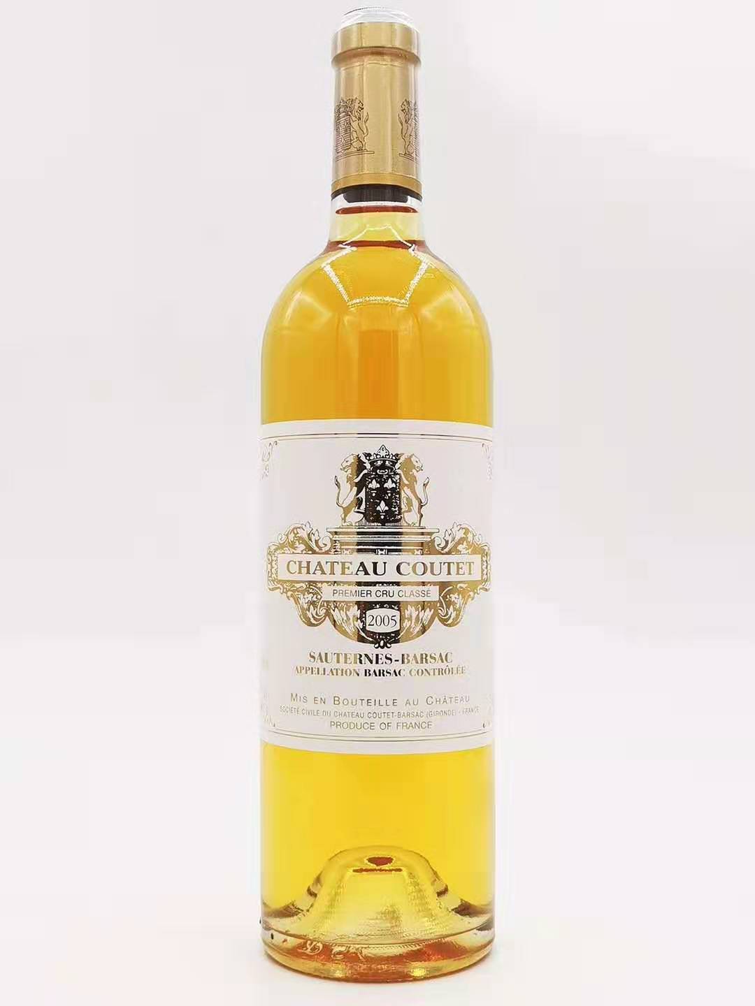 苏玳贵腐酒chateau coutet 2005年古岱酒庄贵腐甜白葡萄酒