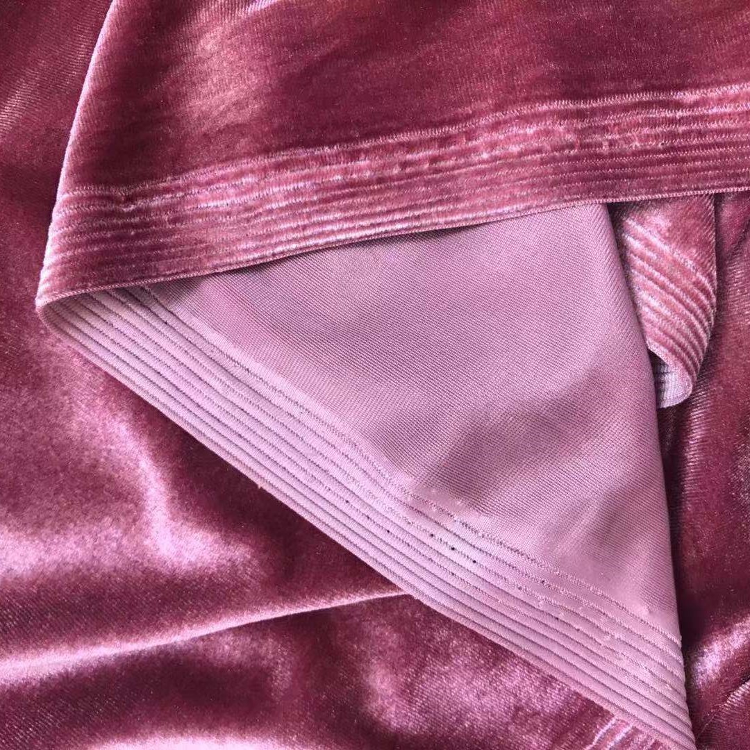 经编弹力240g韩国绒亮光环保金丝绒布舞蹈服装裙子玩具针织面料