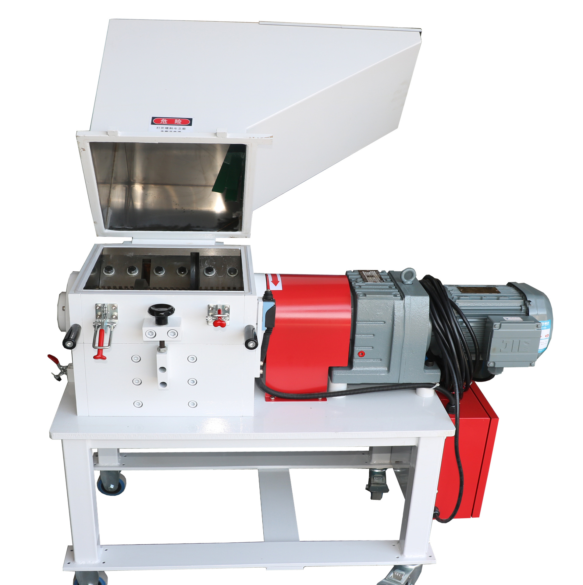 塑料费旧料回收料粉碎机慢速齿啃式边角料回收型菠萝刀破碎机