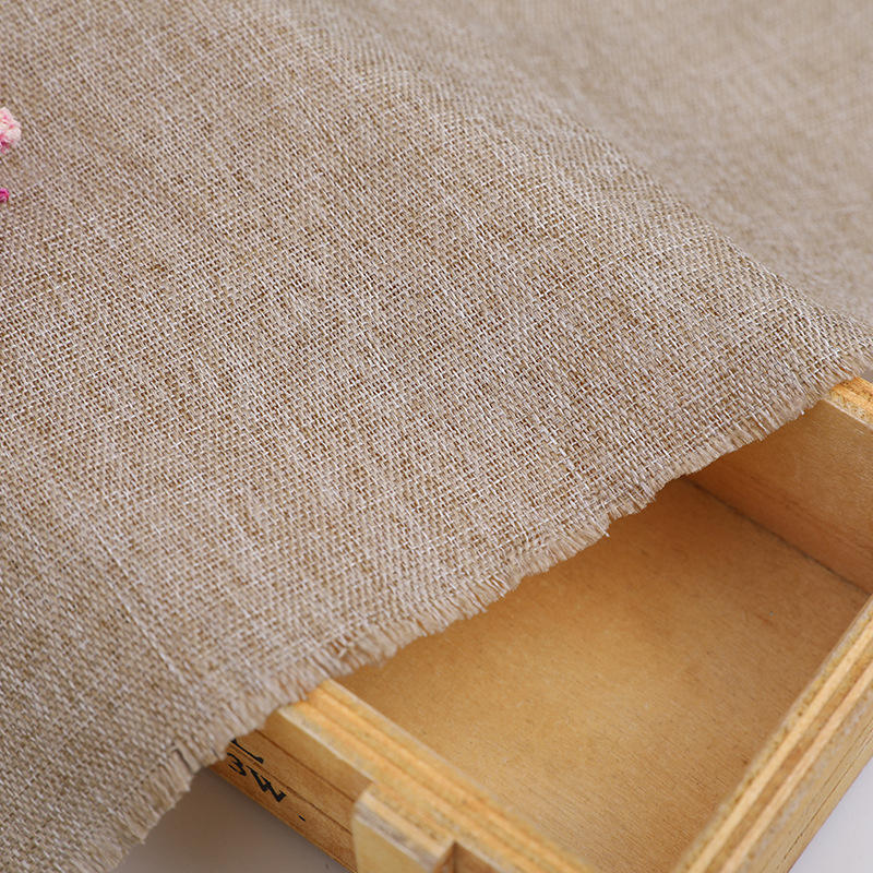 工厂销售 300d*300d细麻 普通仿麻布亚麻布 席子包边阳离子装帧布