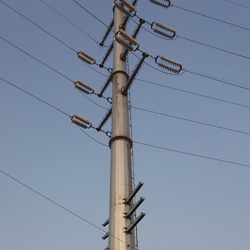 供电施工110kv电力钢杆 耐张线路钢管塔 双回电缆钢管杆 厂家销售