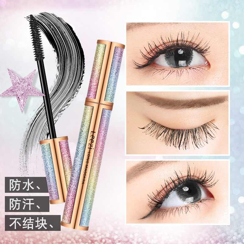 Douyin Online Influencer Liz Starry Sky Mascara 4D Long Thick Curling Waterproof Sweat-Proof Not Smudge Cosmetics Beauty Make-up