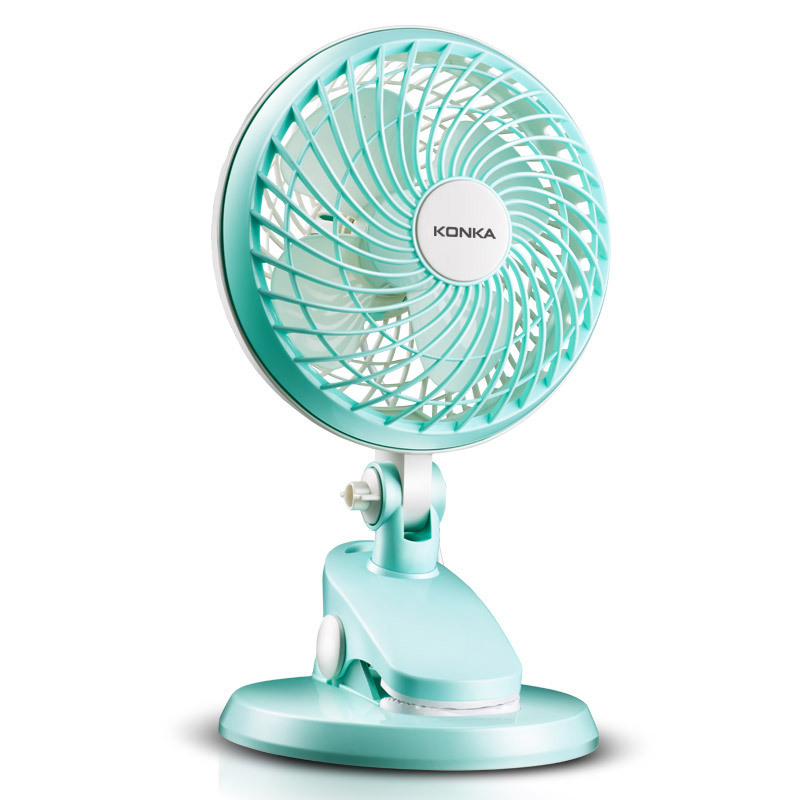 康佳迷你小风扇办公室usb风扇台式电风扇宿舍夹扇床头学生扇