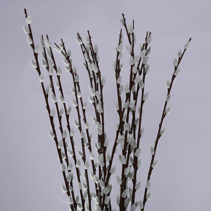 新款仿真玉兰花苞花艺 软装花材银柳家居饰品含苞花厂家批发