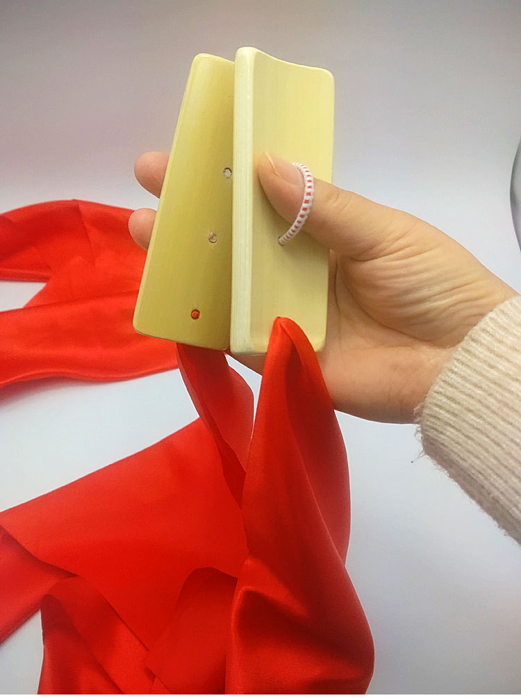 专业成人广场舞红绸快板幼儿园儿童做操打节拍三句半道具绸子快板