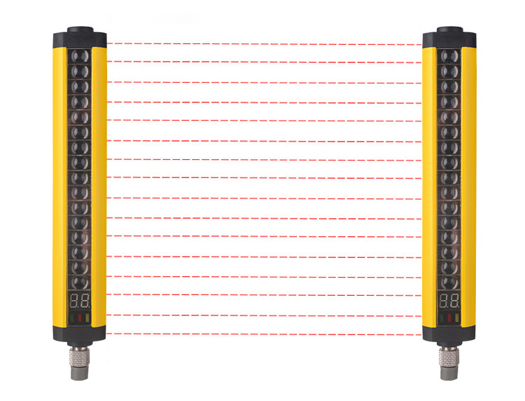厂家直销特殊潮湿环境防水安全光幕红外线安全光栅光电保护器批发