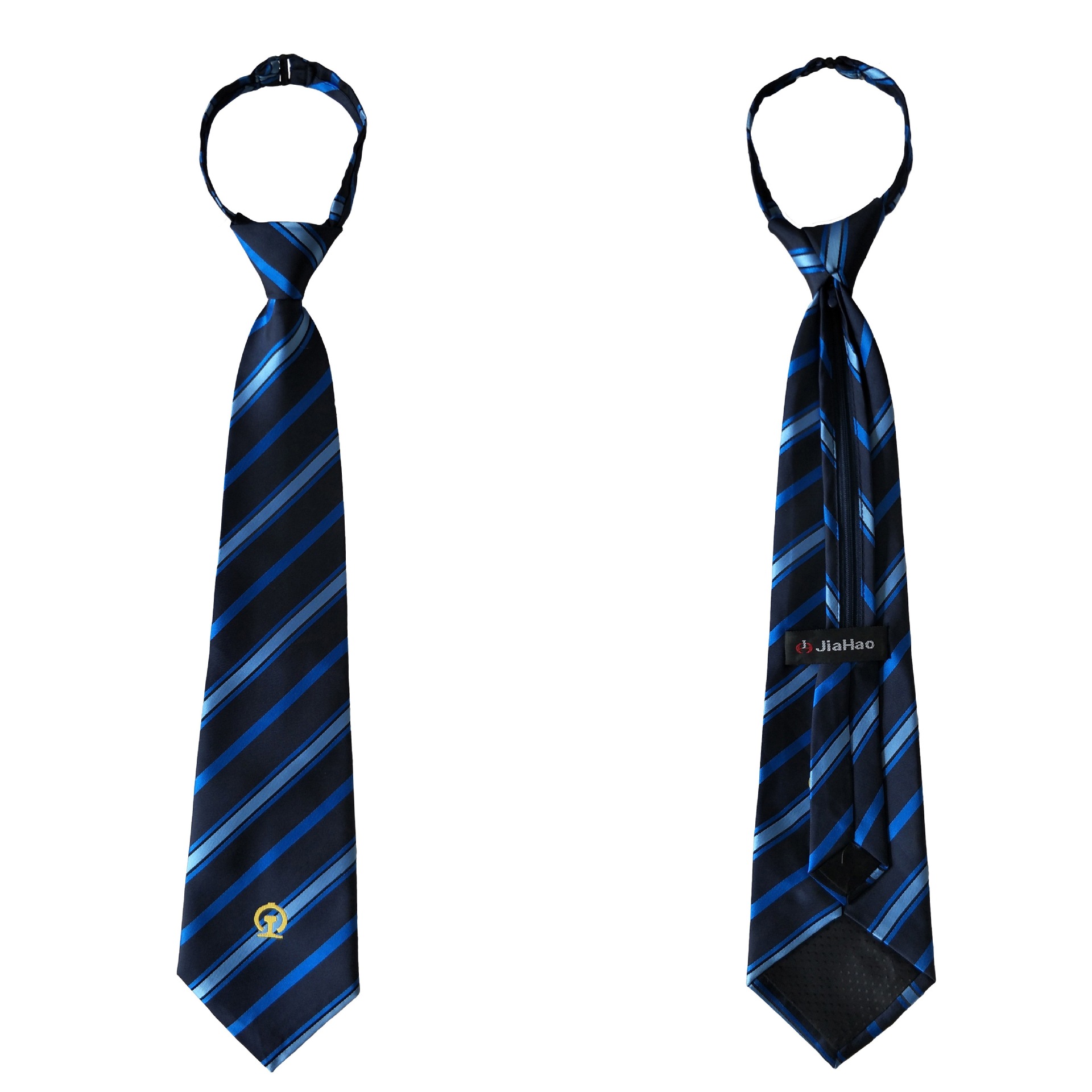 中国铁路领带 男士女士拉链 2017新制服员工易拉得领带包邮