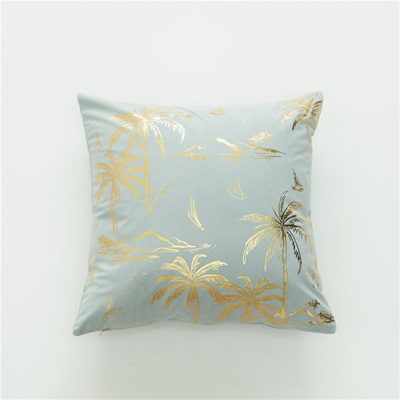 Home Pillow Cover Lambswool Gilding Pillow Cover Fashion Simple Morandi Seat Cover Wholesale