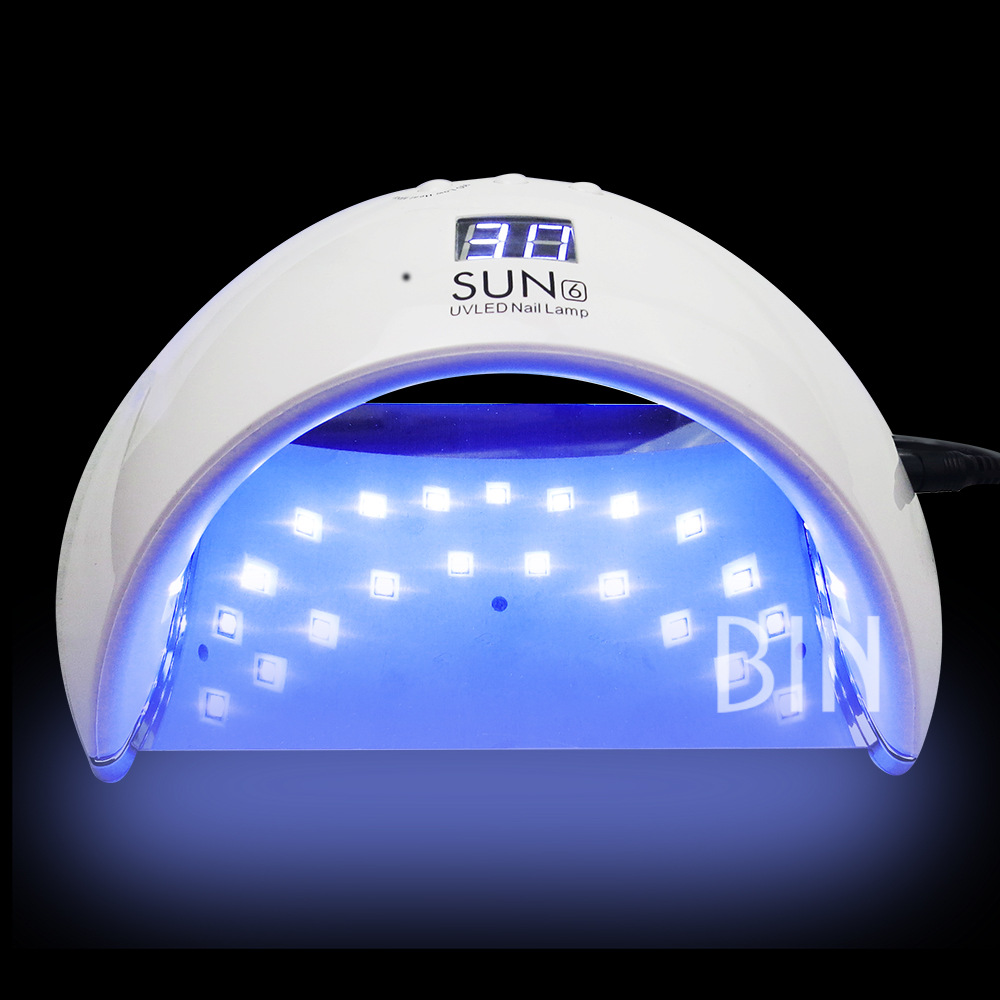 48w美甲光疗机 led指甲烘烤灯智能感应速干光疗灯sun6阳光6号灯