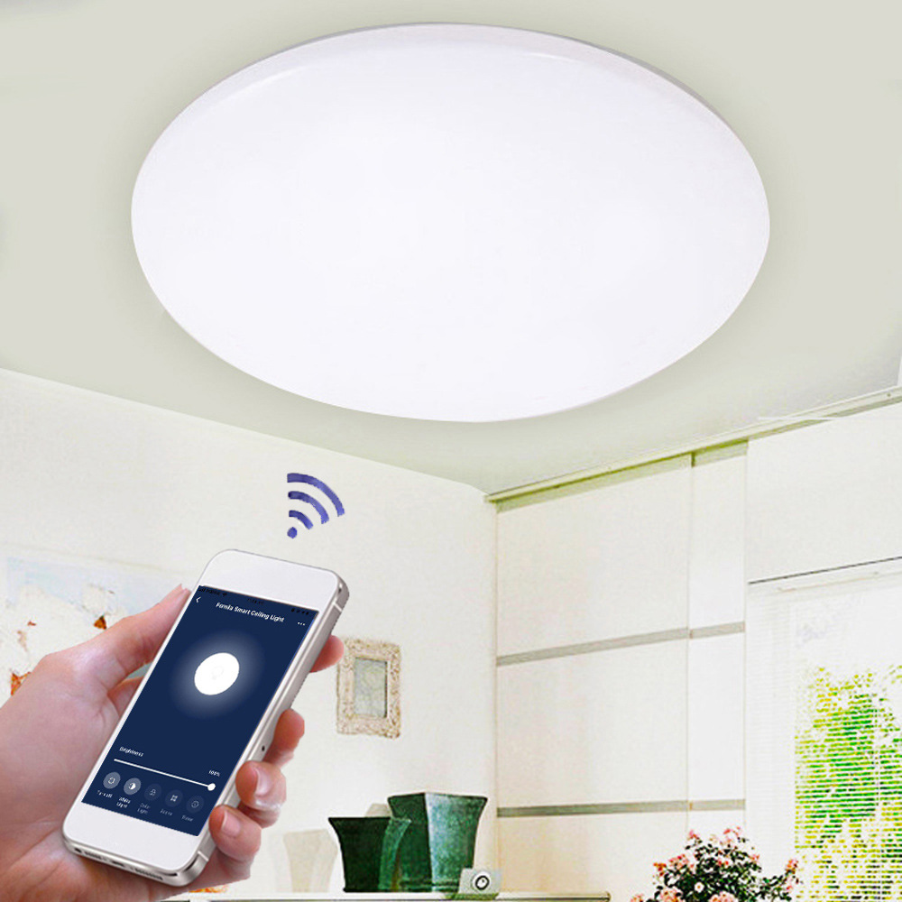 wifi吸顶灯爆款rgbcw卧室吸顶灯可以兼容天猫精灵挺好卖的吸顶灯