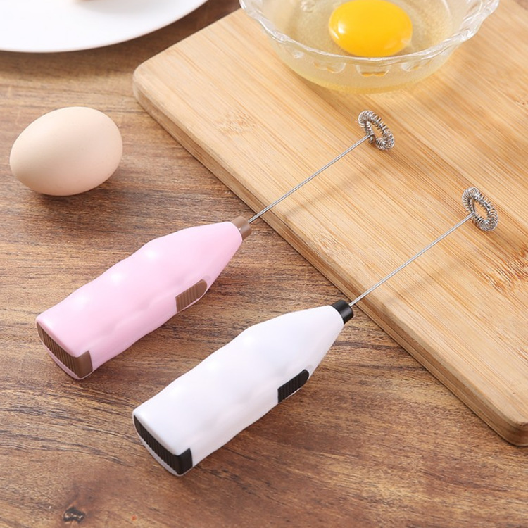 Electric Household Egg Beater Creative Mini Handheld Kitchen Egg Coffee Milk Tea Mini Stainless Steel Blender