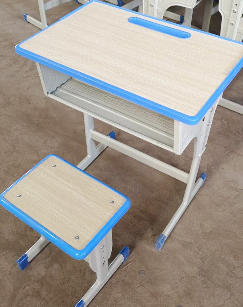 学校辅导班培训班单人可升降课桌定制中小学生课桌椅强业厂家直销