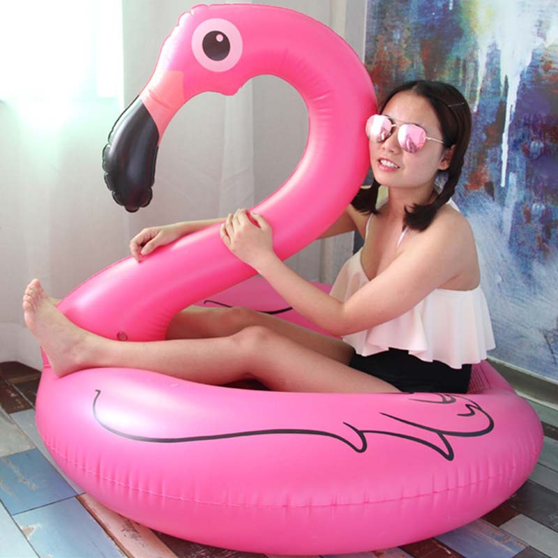 Spot European and American Amazon Hot Sale 120 Fire Cracked Bird Inflatable Swimming Ring plus-Sized Thickened Swim Ring Drifting Safety
