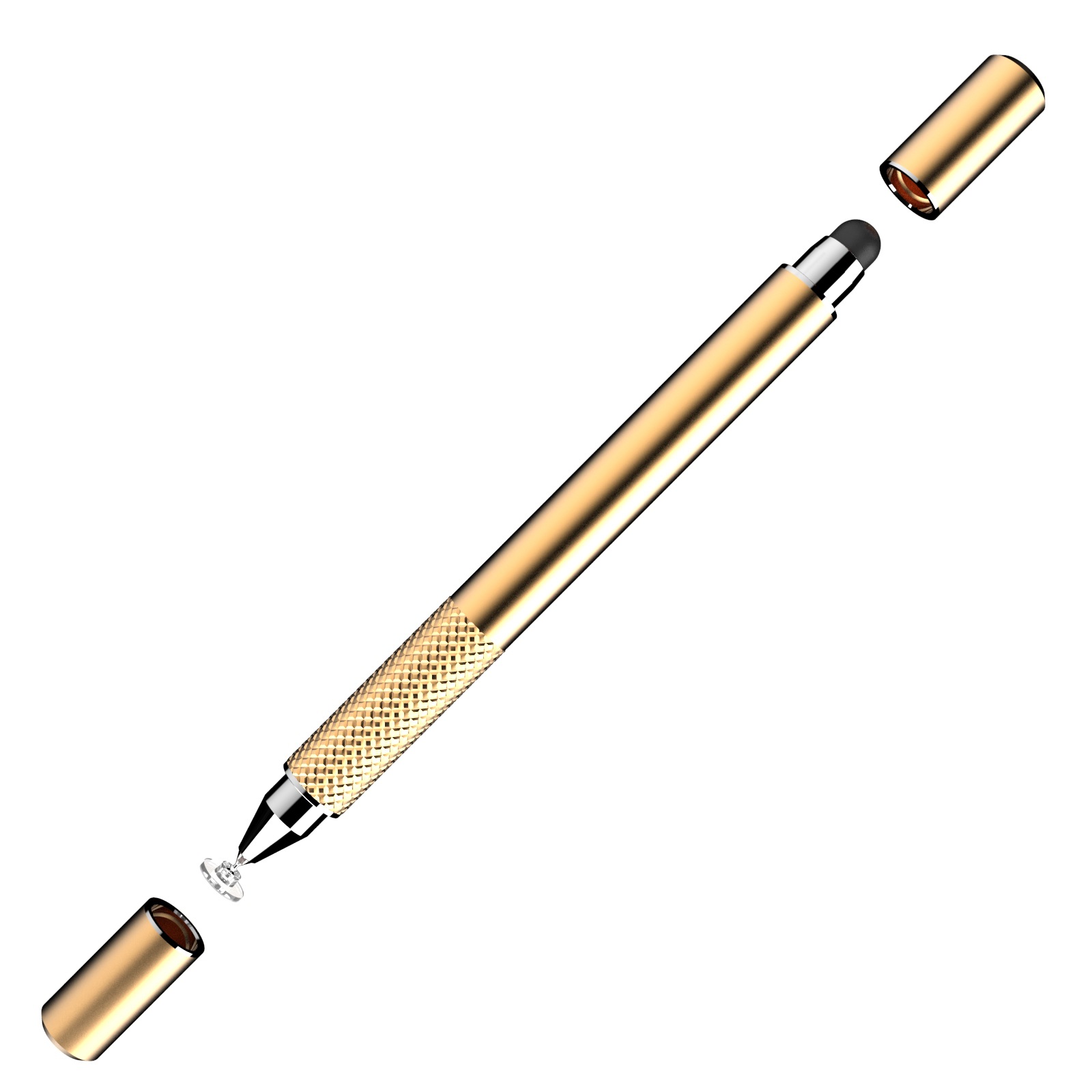 ipad电容笔智能二合一手写笔金属触控笔手机平板通用磁吸笔盖通用