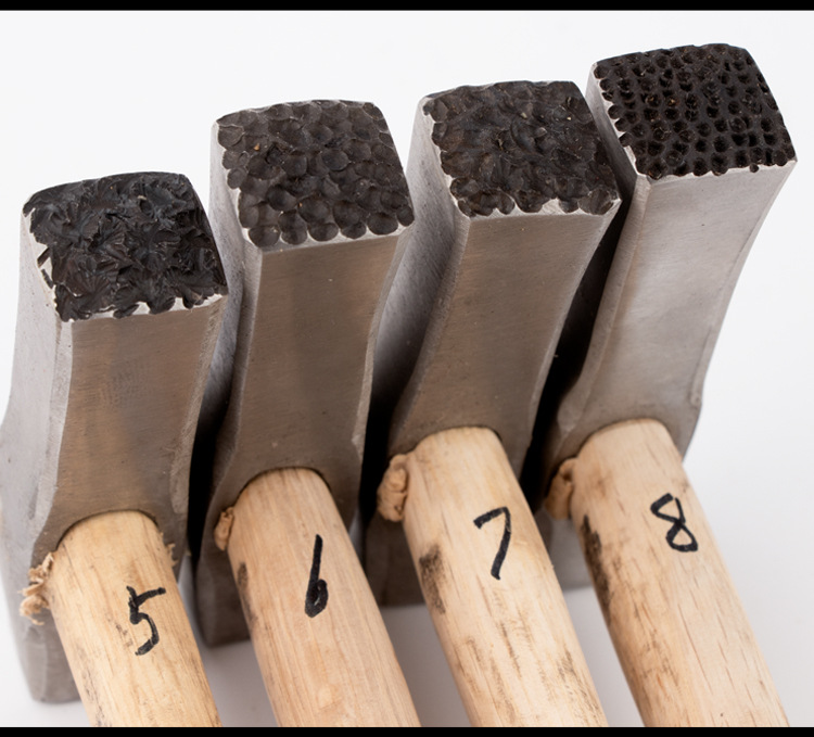 纹理锤 金工锤 铁锤 锤头 錾锤 金银首饰加工工具 打金工具