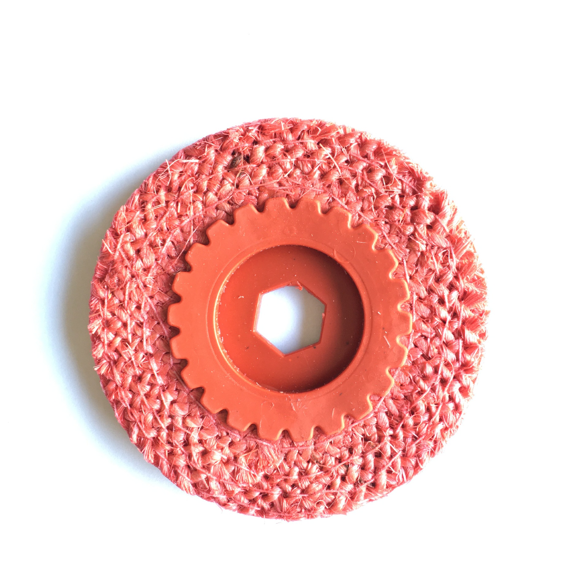 4寸红麻轮角磨机抛光片金属不锈钢抛光轮红毛打磨轮剑麻轮