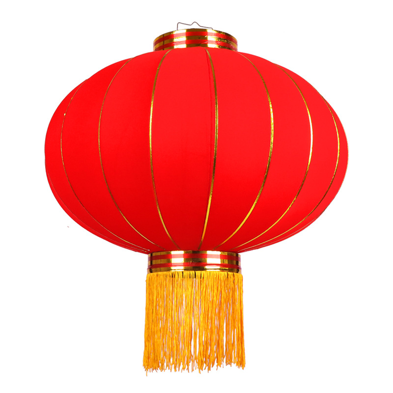 防水户外路灯亮化景观灯杆广告大红灯笼植绒过年新年春节灯笼定制