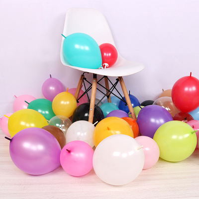 5克尾巴气球 亚光婚庆生日派对装饰连接气球批发