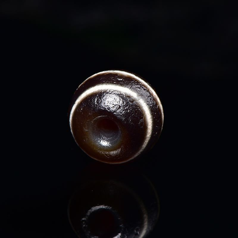 天然玛瑙藏传天珠三线天珠圆珠天珠