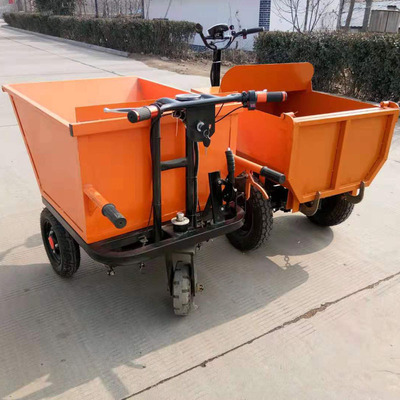 拉粪拉灰电动三轮车 翻斗小型运料电动车 农用大棚运货拉料手推车